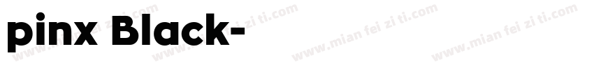 pinx Black字体转换